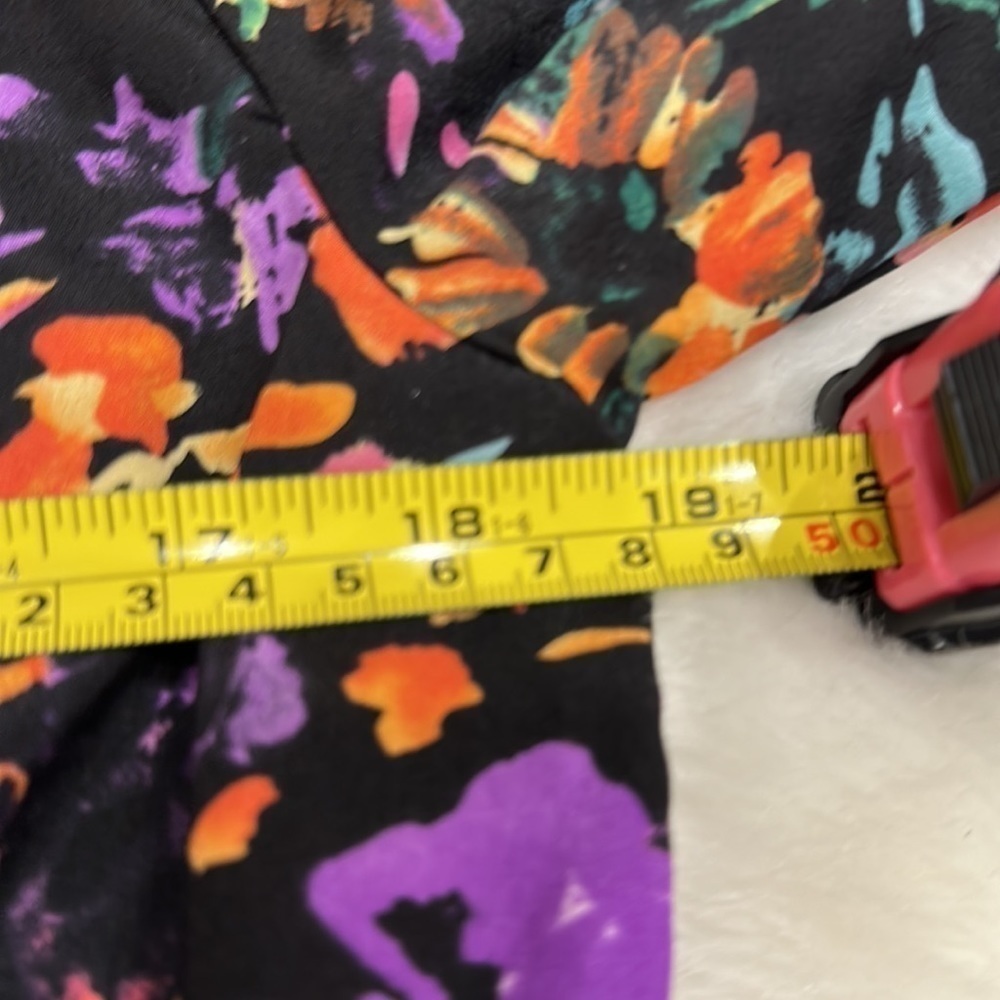 Show me your mumu made in USA black orange/pink/yellow/green shorts romper md - Picture 4 of 14